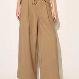 ONLY Women Loose Fit High-Rise Pleated Trousers-image-81