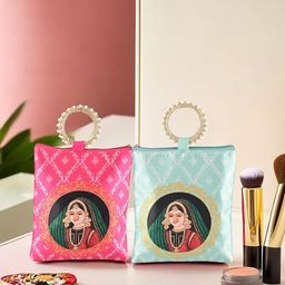 Kuber Industries Printed Structured Handheld Bag with Quilted-5