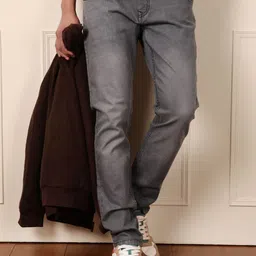 WROGN Men Comfort Slim Fit Heavy Fade Jeans-image-47