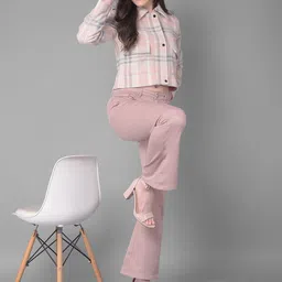 Crimsoune Club Checked Crop Tailored Jacket-picture-13
