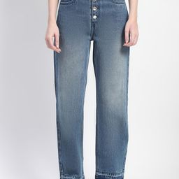 Madame Women Straight Fit High-Rise Light Fade Jeans-image-99
