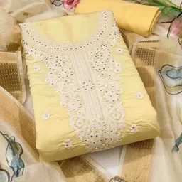 DIVASTRI Embroidered Unstitched Dress Material-image-70