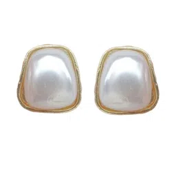 FindHerFavorite Gold-Plated Pearls Beaded Contemporary Studs-46