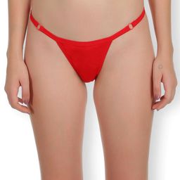 Womens Ultra Soft Cotton Solid Low Rise Thong Panty - SN3961-image-59
