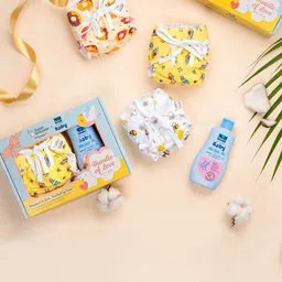 SuperBottoms Pure Love Combo With Baby Massage Oil & 3Pcs Dry Feel Baby Langot-47