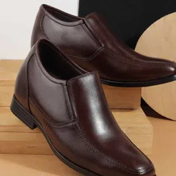 DAVINCHI Men Leather Formal Slip-On Shoes-image-97