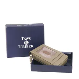TAWS&TIMBER Men Leather Zip Coin Pocket Zip Around Wallet-50