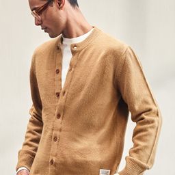 Mr Bowerbird Men Tailored Fit Crew Neck Long Sleeves Cardigan-image-76