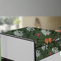 The Furnishing Tree Green Plastic Refrigerator Cover-image-99