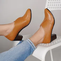 DressBerry Block Pumps Heels-46