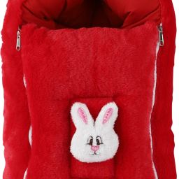 Velvet Baby Carry Bed for New Born Babies & Infants 0-6 Months 2 in 1 Sleeping Bag-image-69