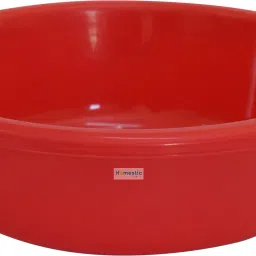 Plastic Multiuses Plastic Knead Dough Basket/Basin Bowl 6 Ltr (Red) Storage Basket-image-38