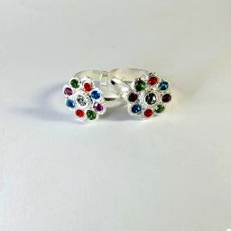 Trendy Attractive Bichhiya Regular and Fashion Alloy, Silver Sterling Silver Plated Toe Ring Set-image-110