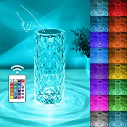 Crystal Table Lamp 16 Color Changing Light USB Remote & Touch Control Night Lamp Table Lamp-15