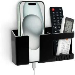 Flipkart SmartBuy Wall Mounted Mobile Holder with Remote Stand, Key Hanger & Pen Organizer 1 Pics Mobile Holder-14