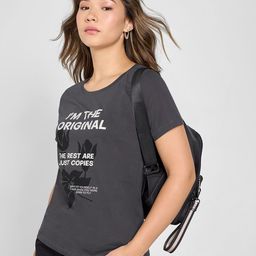 Honey by Pantaloons Women Typography Printed Round Neck Pure Cotton Top-picture-22