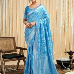 KALINI Woven Design Zari Banarasi Saree-picture-41