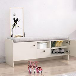HEXA RED White 4-Layers Engineered Wood Sturdy and Stylish Shoe Rack-5