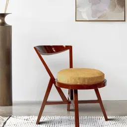 Sujan Carnival Funiture Brown Teak Wood Round Lounge Chair-image-54