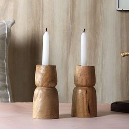 Amaya Decors Beige Set of 2 Candle Holder-image-28