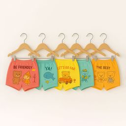 CORTICA Kids Pack of 5 Printed Donald Duck Shorts-image-43
