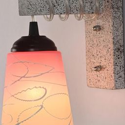 SOMIL Pink Glass Cylinder Printed Wall Lamps-image-73