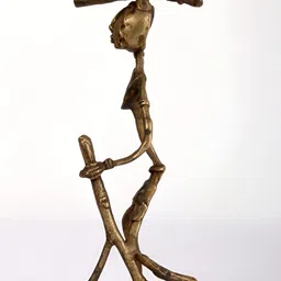 Exotic India Brown Brass & Wooden Figurine Showpiece-image-32