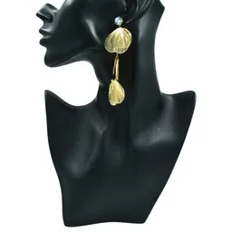 Stainless Steel Anti Tarnish Golden Western Earrings-image-43