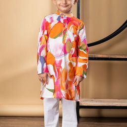 Readiprint Boys Abstract Printed Cotton Kurta with Pyjama-42