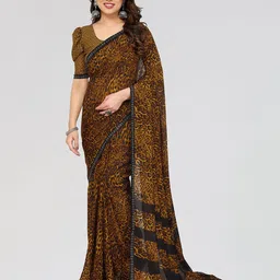 Moda Rapido Beads and Stones Poly Georgette Saree-image-65