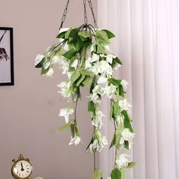 ARICK DECOR White 1 Pieces Hanging Artificial Flower-image-41