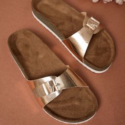 MOZAFIA Women Open Toe Flats With Buckles-19