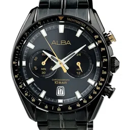 ALBA Black Dial Chronograph Watch A4B013X1-19