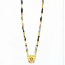 NINAMAAYRA Gold-Plated Brass Artificial Stones & Beads Mangalsutra-picture-29