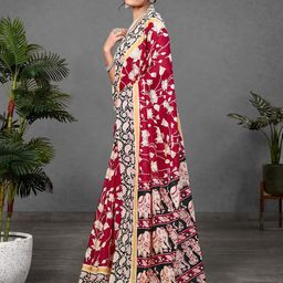 DIVASTRI Ajrak Block Print Saree image 4