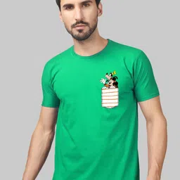 Greylongg Graphic Printed Applique Round Neck T-shirt-picture-34