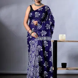 Lovwear Purple Pure Cotton Sarees-picture-23