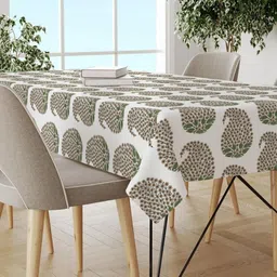 Trance Home Linen Green Cotton 6-Seater Table Cover-picture-58