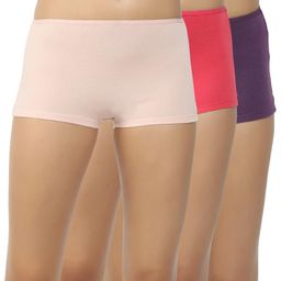 Shyygl Set of 3 High-Rise Boy Shorts Briefs-image-83
