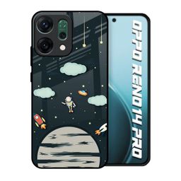 QRIOH Astronaut Dream Glass Case for Oppo Reno14 Pro 5G-picture-3