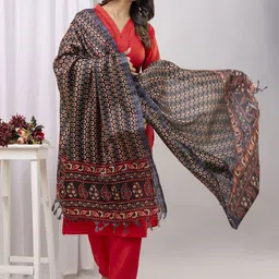 Nayo V-Neck Straight Kurta with Trousers & Dupatta-image-35