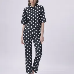 BABA YAGA Printed Shirt & Trouser Co-Ords Set-image-105