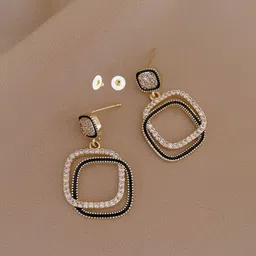 Pinapes Geometric Drop Earrings-15