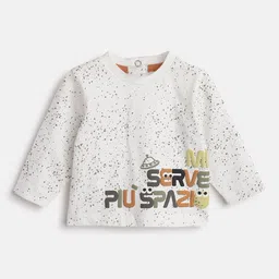 Chicco Boys Typography Printed Round Neck Long Sleeves Cotton T-shirt-image-7