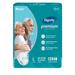 Dignity Disposable Adult Diapers - L- 10 Pcs-image-0