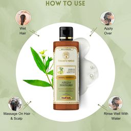 Vagads Set Of 2 Herbal Amla & Bhringraj Shampoo- 210 ml Each image 4