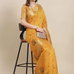 KAVINDI Floral Printed Embroidered Saree-picture-14