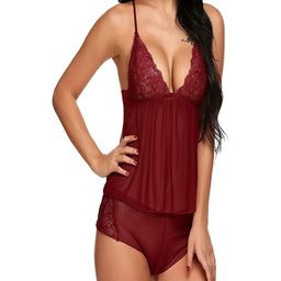 VAIA Women Maroon Nightdress-image-57