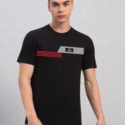 SWAGNOX Men Striped Round Neck Cotton T-shirt-picture-40