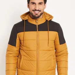 VERO AMORE Men Colourblocked Quilted Hooded Jacket-picture-25